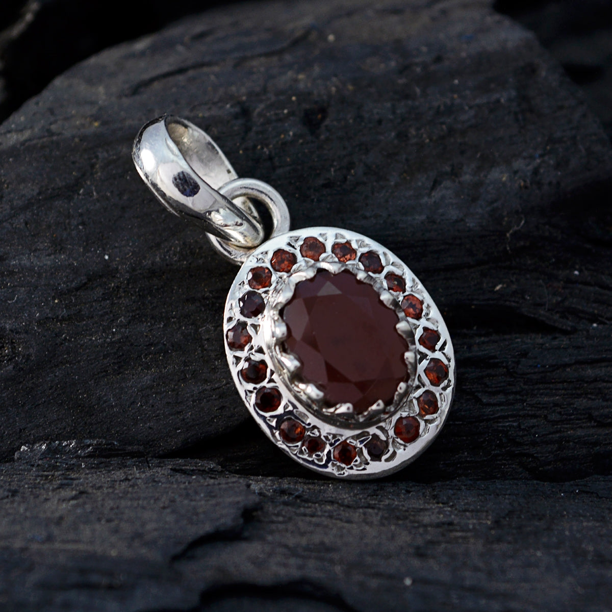 Garnet Whisper-thin Middle Eastern 925 Silver multiple Lili Trendy Red Pendant Jewelry