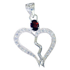 Garnet Whisper-thin Australian Silver multiple Red Pendant