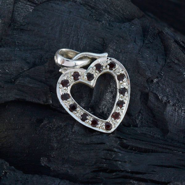 Garnet Delicate Indian Sterling Silver multiple Meera valentine Red Pendant Jewellery