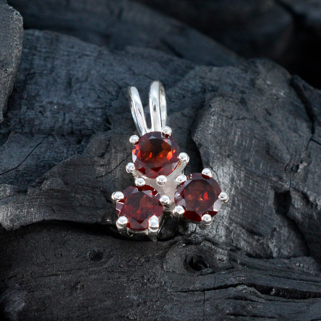 Garnet Delicate Russian Silver Trilogy Alina Graceful Red Pendant Jewelry