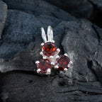 Garnet Delicate Russian Silver Trilogy Alina Graceful Red Pendant Jewelry