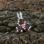 Garnet Delicate Russian Silver Trilogy Alina Graceful Red Pendant Jewelry