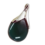 Green Onyx Eye-catching Russian 92.5 Silver Solitaire Giulia valentine Green Pendant Jewellery