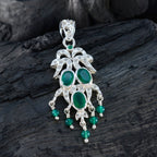 Green Onyx Featherlight Middle Eastern Sterling Silver multiple Zoey Armor Green Pendant Jewellery