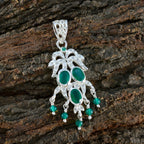 Green Onyx Featherlight Middle Eastern Sterling Silver multiple Zoey Armor Green Pendant Jewellery