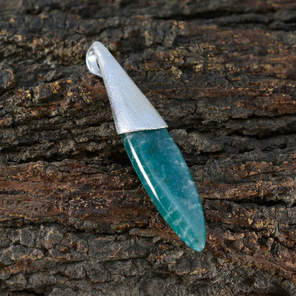Indian Emerald Tiny Spanish Silver Solitaire Aurora Modern Green Pendant Jewelry