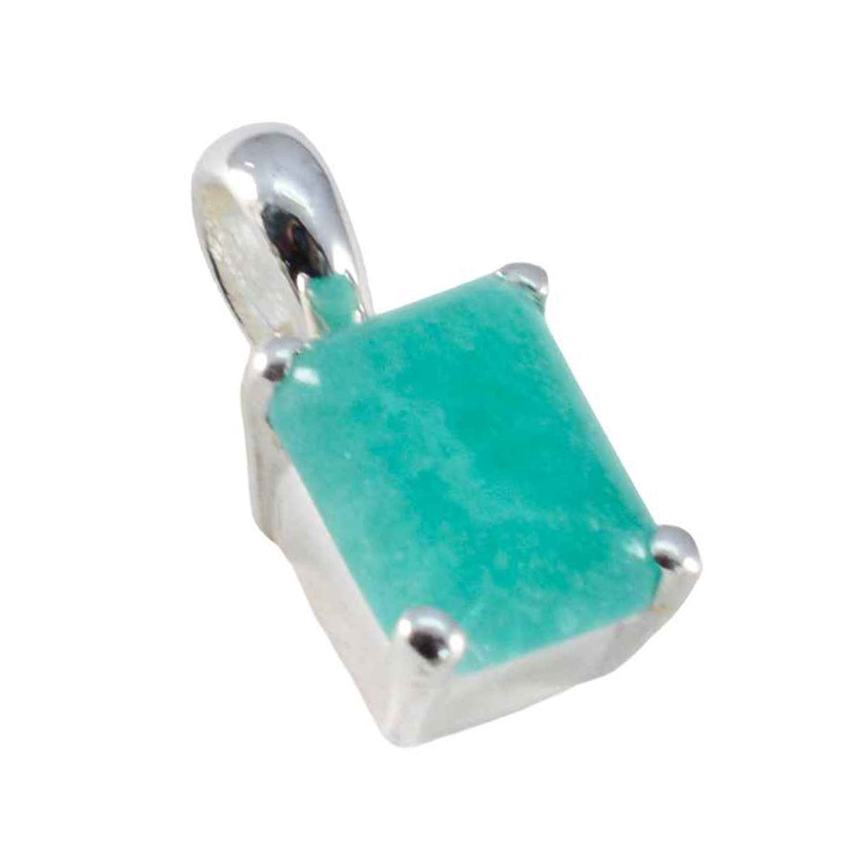 Indian Emerald Dainty German 92.5 Silver Solitaire Teresa Romantic Green Pendant Jewellery