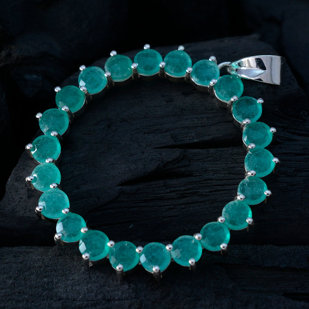 インド産エメラルドエッセンシャル ラテンアメリカンシルバー マルチフロレンシア エタニティグリーンペンダントジュエリー