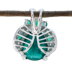 Indian Emerald Featherlight Middle Eastern 92.5 Silver multiple Pauline Modern Green Pendant Jewellery