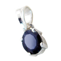 Iolite Delicate German 92.5 Silver Solitaire Milagros Love Blue Pendant Jewellery