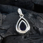 Iolite Delicate Italian 925 Silver Solitaire Natalia Fairytale Blue Pendant Jewelry