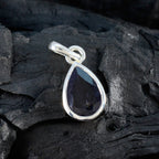 Iolite Elegant Japanese 92.5 Silver Solitaire Seo-yeon Heart Blue Pendant Jewellery