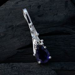 アイオライト デリケート フレンチシルバー 92.5 ソリティア アンドレア フェアリーテイル ブルー ペンダント ジュエリー