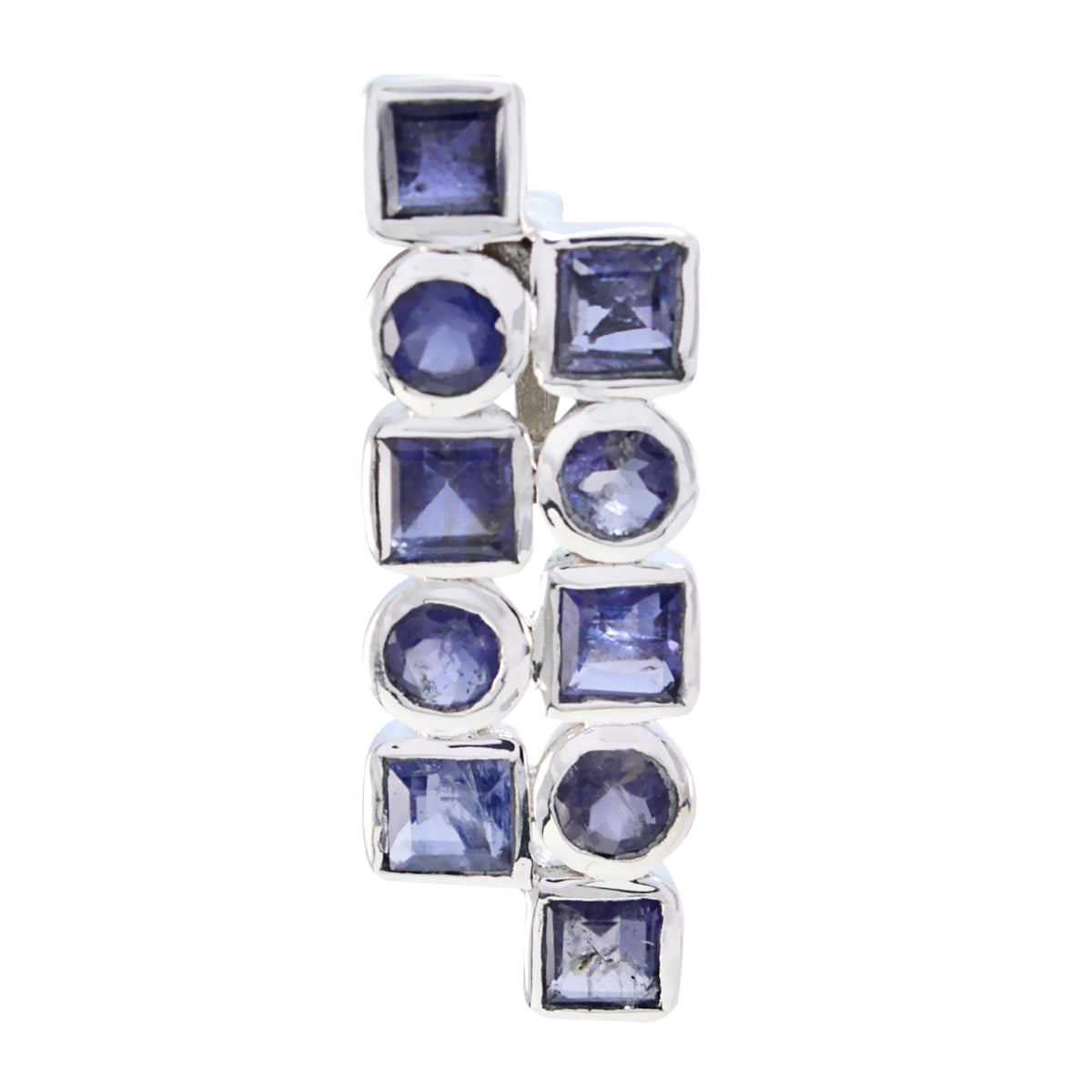 Iolite Classic Mexican Sterling Silver deka Blue Pendant Huvudsaklig produktbild