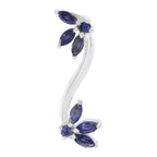 Iolite Dainty Turkish 92.5 Silver multiple Blue Pendant