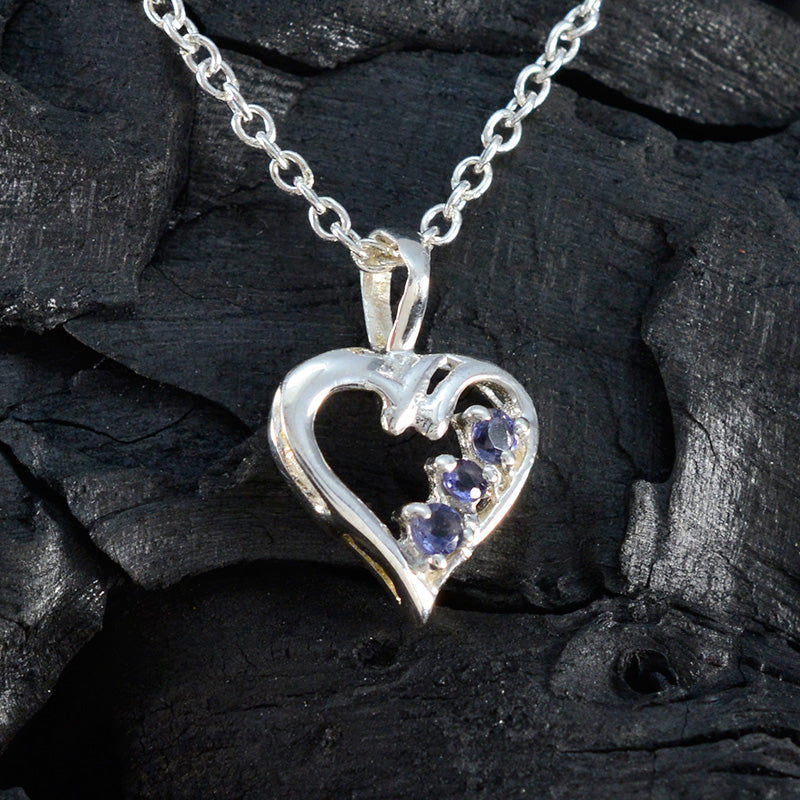 Iolite Delicate Latin American 925 Silver multiple Alice Feminine Blue Pendant Jewelry