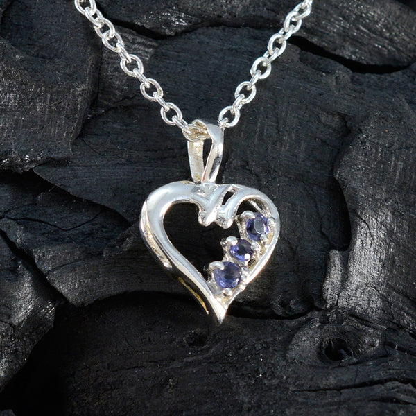 Iolite Delicate Latin American 925 Silver multiple Alice Feminine Blue Pendant Jewelry