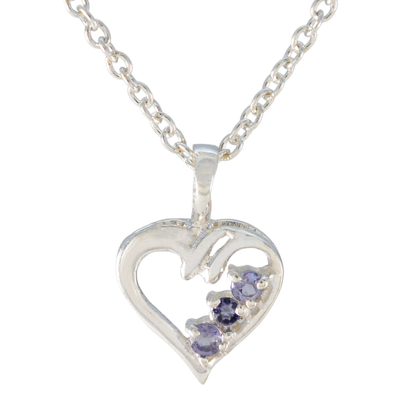 Iolite Delicate Latin American 925 Silver multiple Blue Pendant
