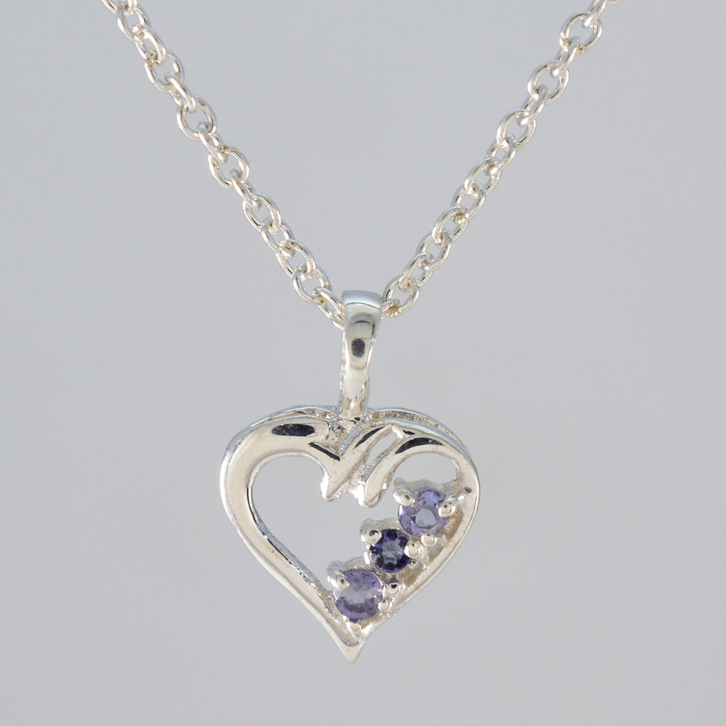 Iolite Delicate Latin American 925 Silver multiple Alice Feminine Blue Pendant Jewelry