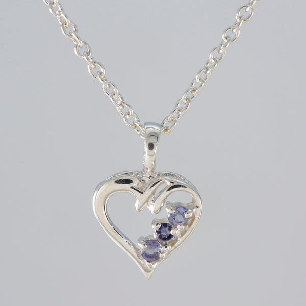 Iolite Delicate Latin American 925 Silver multiple Alice Feminine Blue Pendant Jewelry