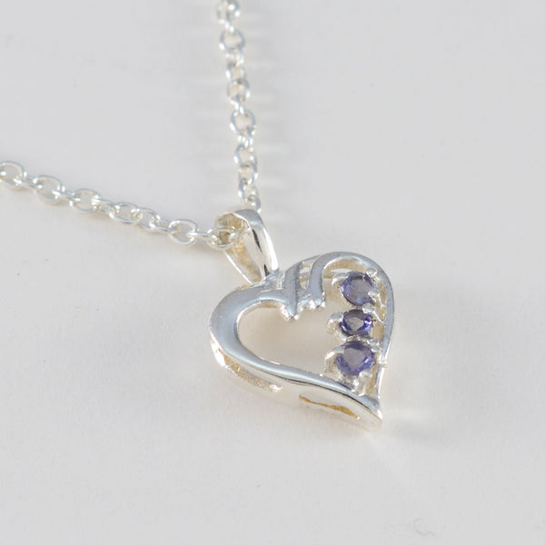 Iolite Delicate Latin American 925 Silver multiple Alice Feminine Blue Pendant Jewelry