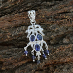 Iolite Featherlight Australian 925 Silver multiple Yasmin Signet Blue Pendant Jewelry