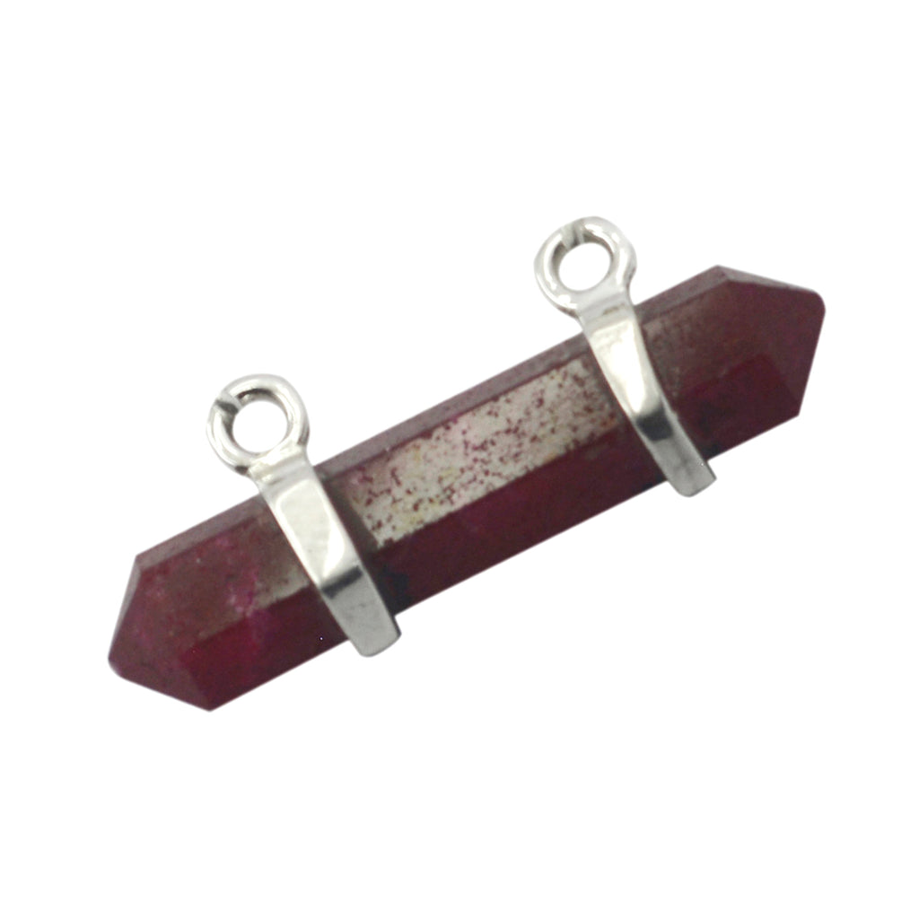 Indian Ruby Featherlight Mexican 92.5 Silver Solitaire Charlotte Sophisticated Red Pendant Jewellery