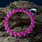 Ciondolo a forma di cuore Gabriela rosso in argento sterling russo essenziale con rubino indiano