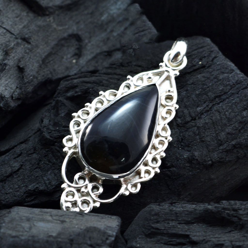 Jasper Essential Russian 925 Silver Solitaire Zoe Rope-Wire Gray Pendant Jewelry
