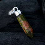 Jasper Dainty Moroccan Sterling Silver Solitaire Zoey wedding Green Pendant Jewellery