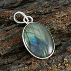 Labradorite Eye-catching Mexican Sterling Silver Solitaire Sofia Romantic Gray Pendant Jewellery