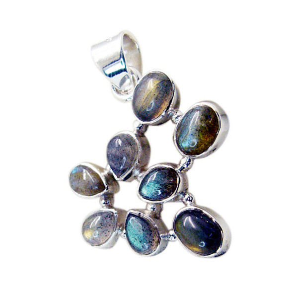 Labradorite Featherlight Russian Sterling Silver multiple Andrea Contemporary Gray Pendant Jewellery