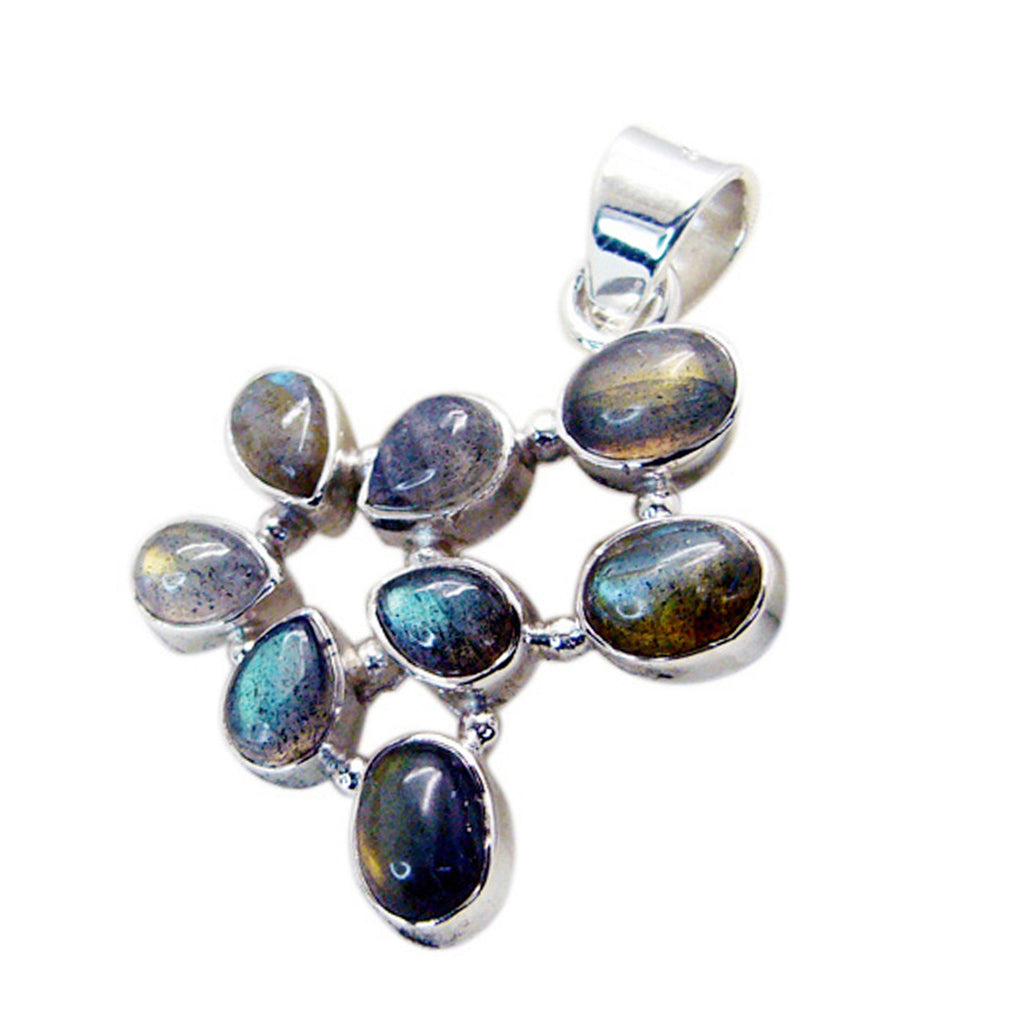 Labradorite Featherlight Russian Sterling Silver multiple Andrea Contemporary Gray Pendant Jewellery