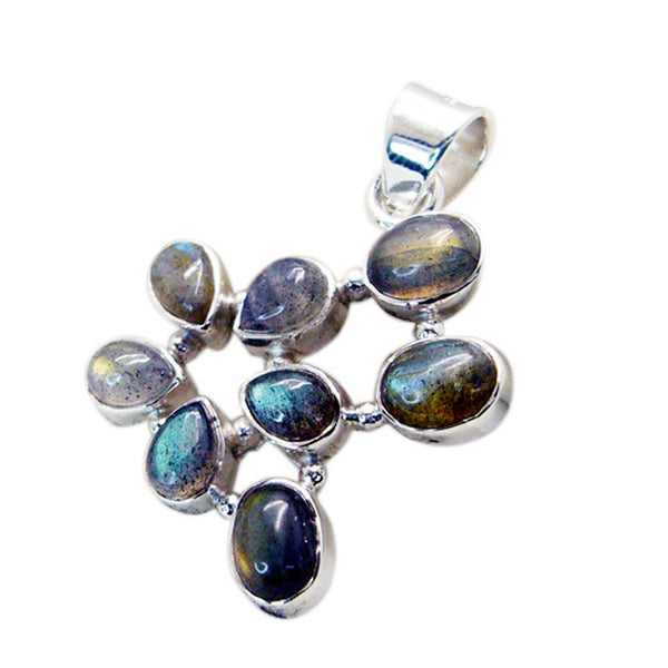 Labradorite Featherlight Russian Sterling Silver multiple Andrea Contemporary Gray Pendant Jewellery