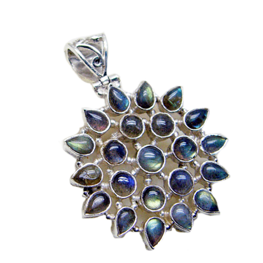 Labradorite Statement Mexican 92.5 Silver multiple Camila Ethnic Gray Pendant Jewellery