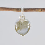 Labradorite Delicate German 92.5 Silver Solitaire Florencia Feminine Gray Pendant Jewellery