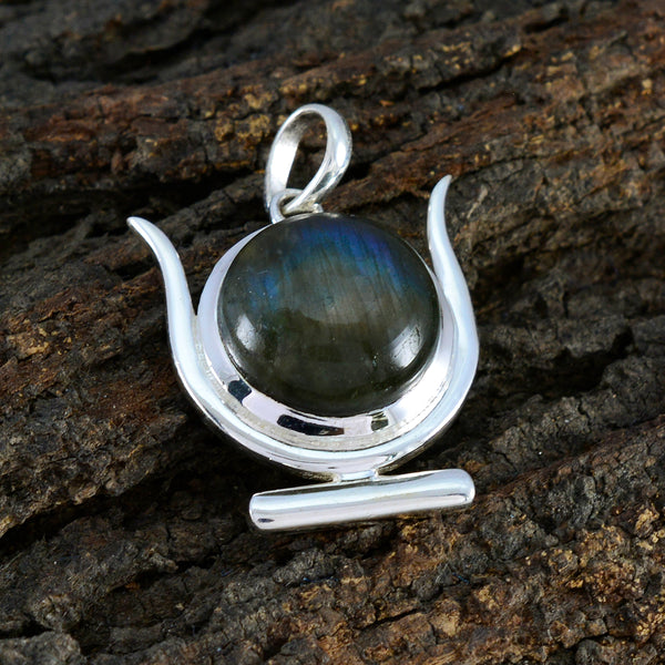 Labradorite Dainty French Silver Solitaire Layla Sophisticated Gray Pendant Jewelry