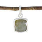 Labradorite Dainty Spanish 92.5 Silver Solitaire Grey Pendant