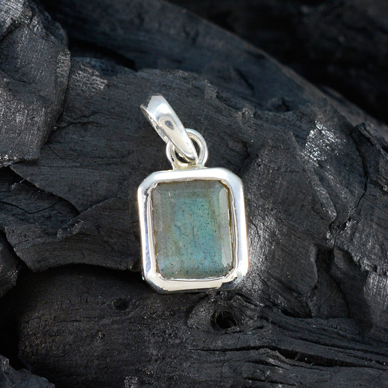 Labradorite Dainty Spanish 92.5 Silver Solitaire Lourdes Engagement Gray Pendant Jewellery