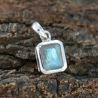 Labradorite Dainty Spanish 92.5 Silver Solitaire Lourdes Engagement Gray Pendant Jewellery