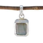 Labradorite Dainty Spanish 92.5 Silver Solitaire Grey Pendant