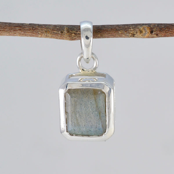 Labradorite Dainty Spanish 92.5 Silver Solitaire Lourdes Engagement Gray Pendant Jewellery