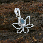 Labradorite Delicate German 925 Silver Solitaire Ida Rope-Wire Gray Pendant Jewelry