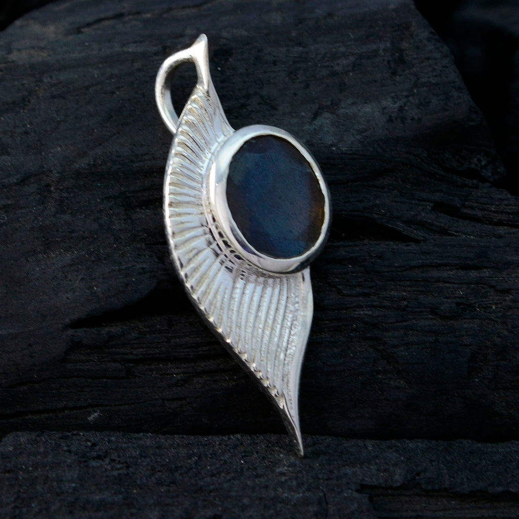 Labradorite Dainty German Silver Solitaire Kennedy Abstract Gray Pendant Jewelry