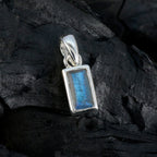 Labradorite Delicate French Sterling Silver Solitaire Teresa Modern Gray Pendant Jewellery