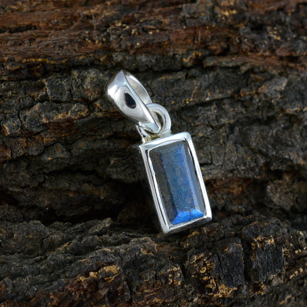 Labradorite Delicate French Sterling Silver Solitaire Teresa Modern Gray Pendant Jewellery