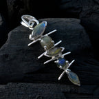 Labradorite Tiny Turkish 925 Silver Penta Carla Bubble Gray Pendant Jewelry