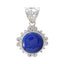 Lapis Lazuli Tiny Mexican Sterling Silver Solitaire Blue Pendant