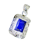 Lapis Lazuli Statement Latin American Silver Solitaire Penelope Vintage Blue Pendant Jewelry