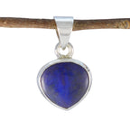 Lapis Lazuli Dainty Spanish Silver Solitaire Blue Pendant
